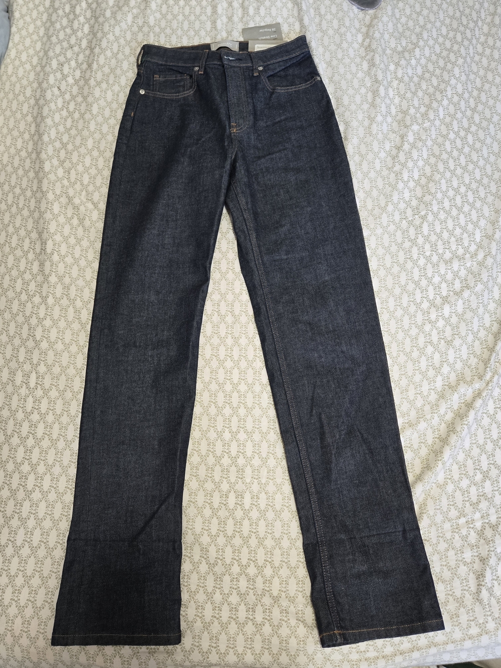 NWT Everlane Women's The High-Rise Straight-Leg Jeans in Dark Indigo 28R
